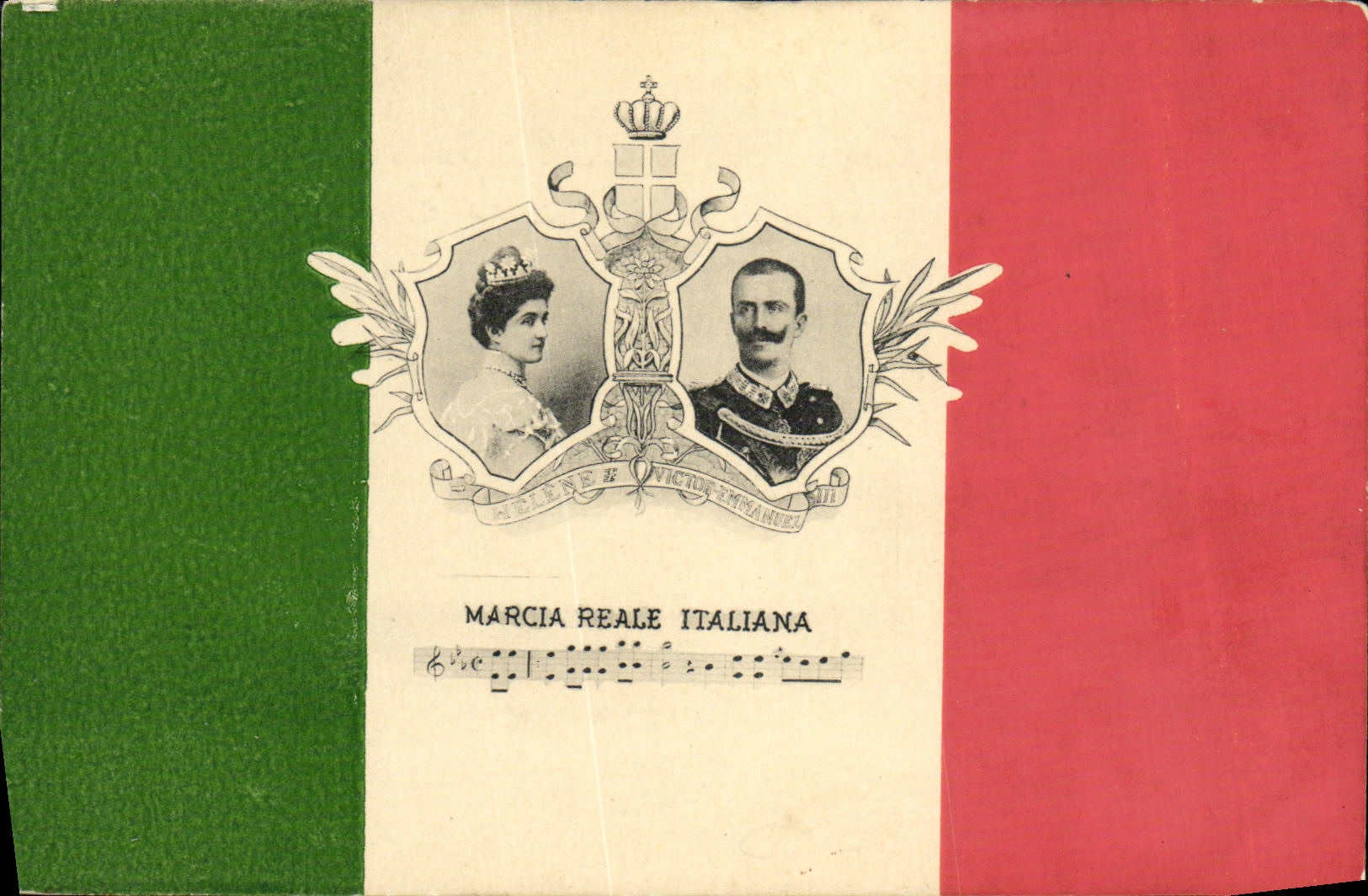 POSTAL Marcia Reale Itallana de la VENDIMIA