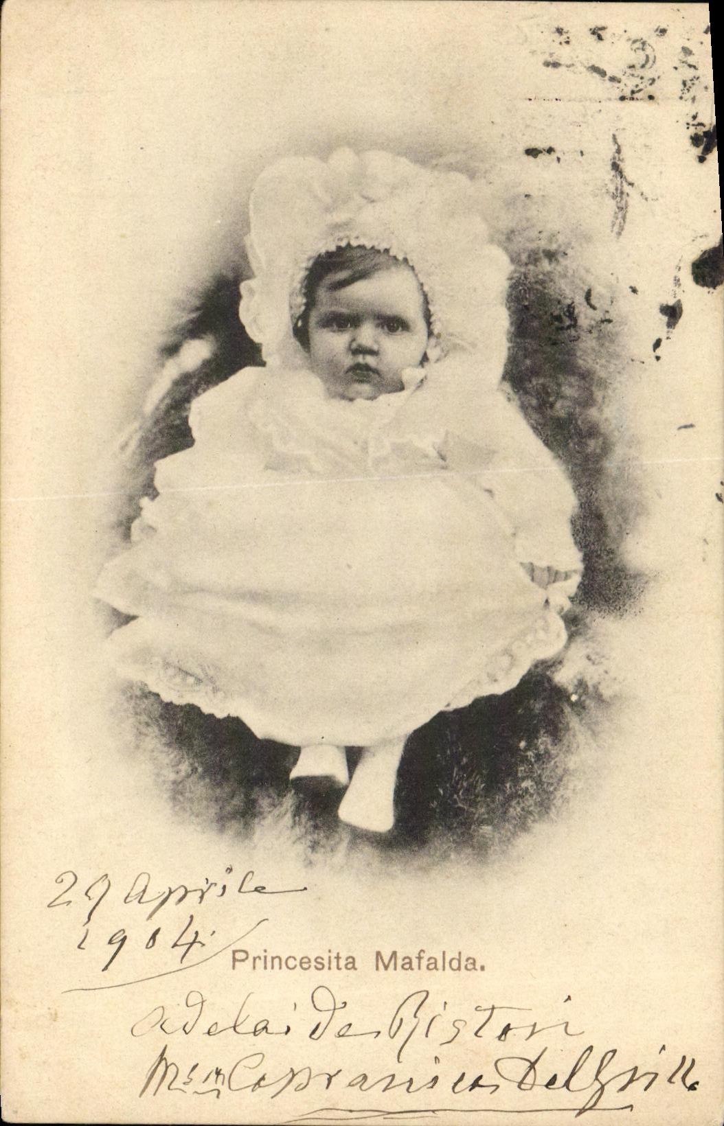 VINTAGE POSTCARD Princesita Mafalda