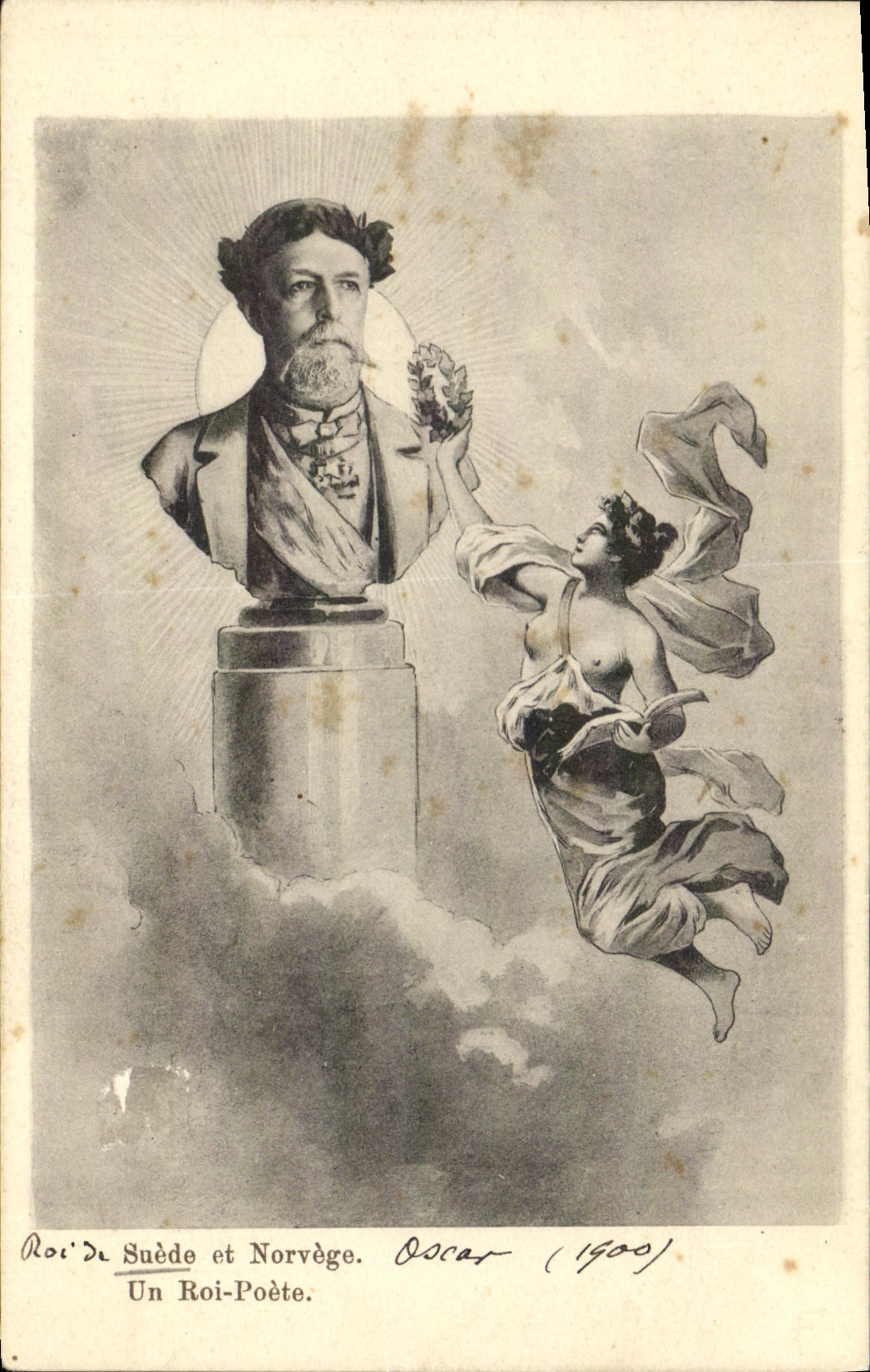 VINTAGE POSTCARD Sweden and Norway King Poete