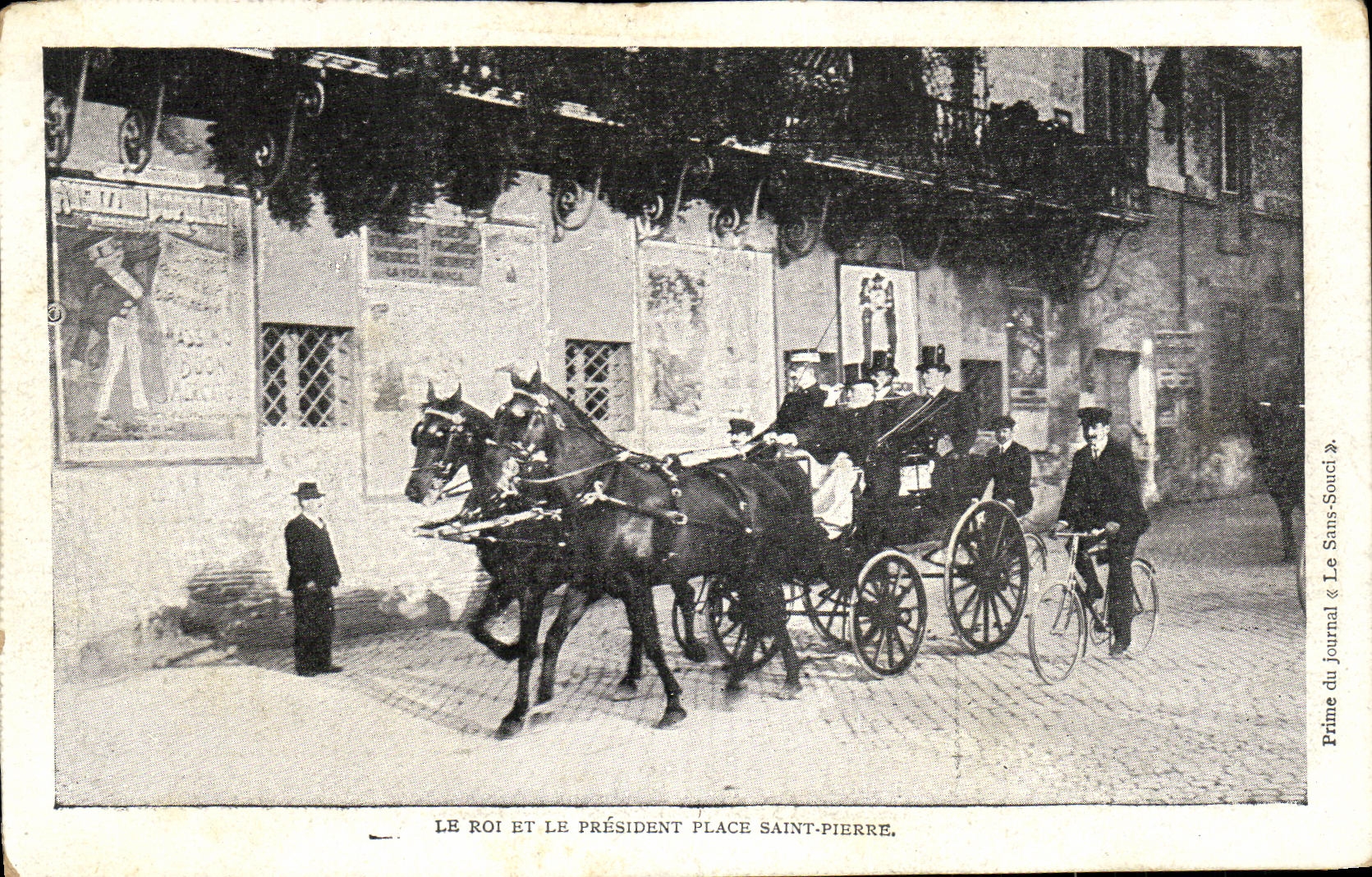 CPA Le Roi Et Le President Place Saint Pierre