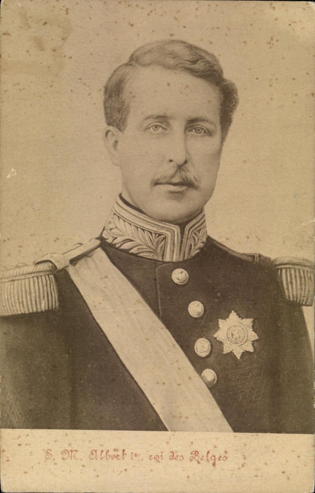 CPA Le Roi Albert 1er Belgique 