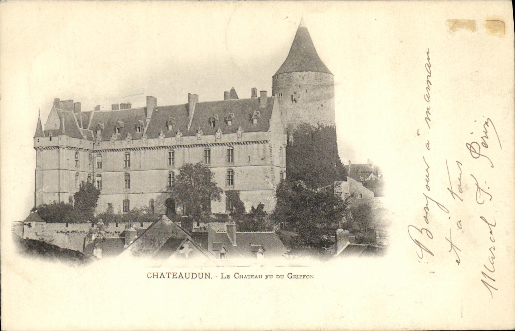 CPA Chateaudun Le chateau vu du donjon