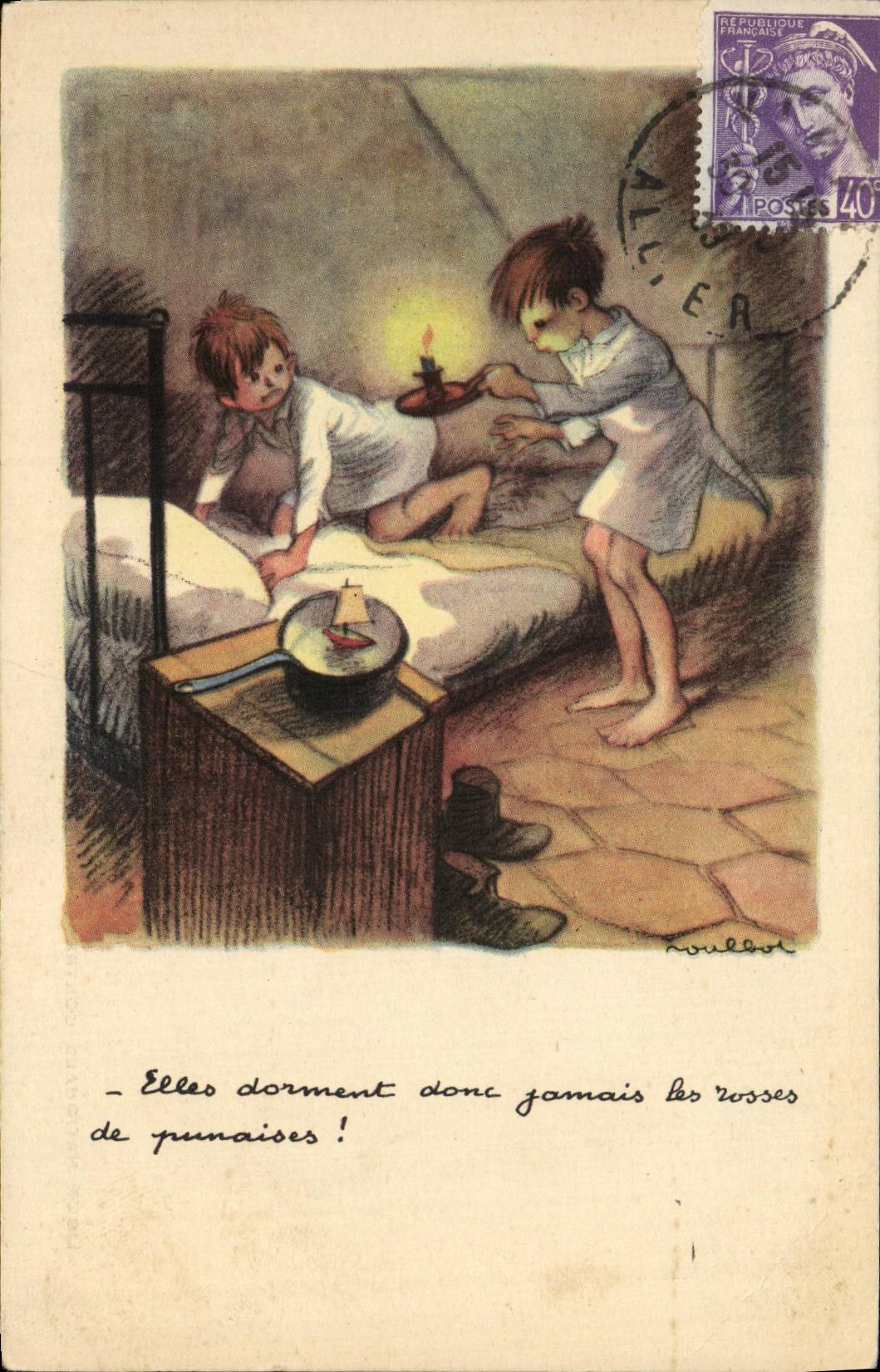 CPA Fantaisie Illustrateur Poulbot Enfants