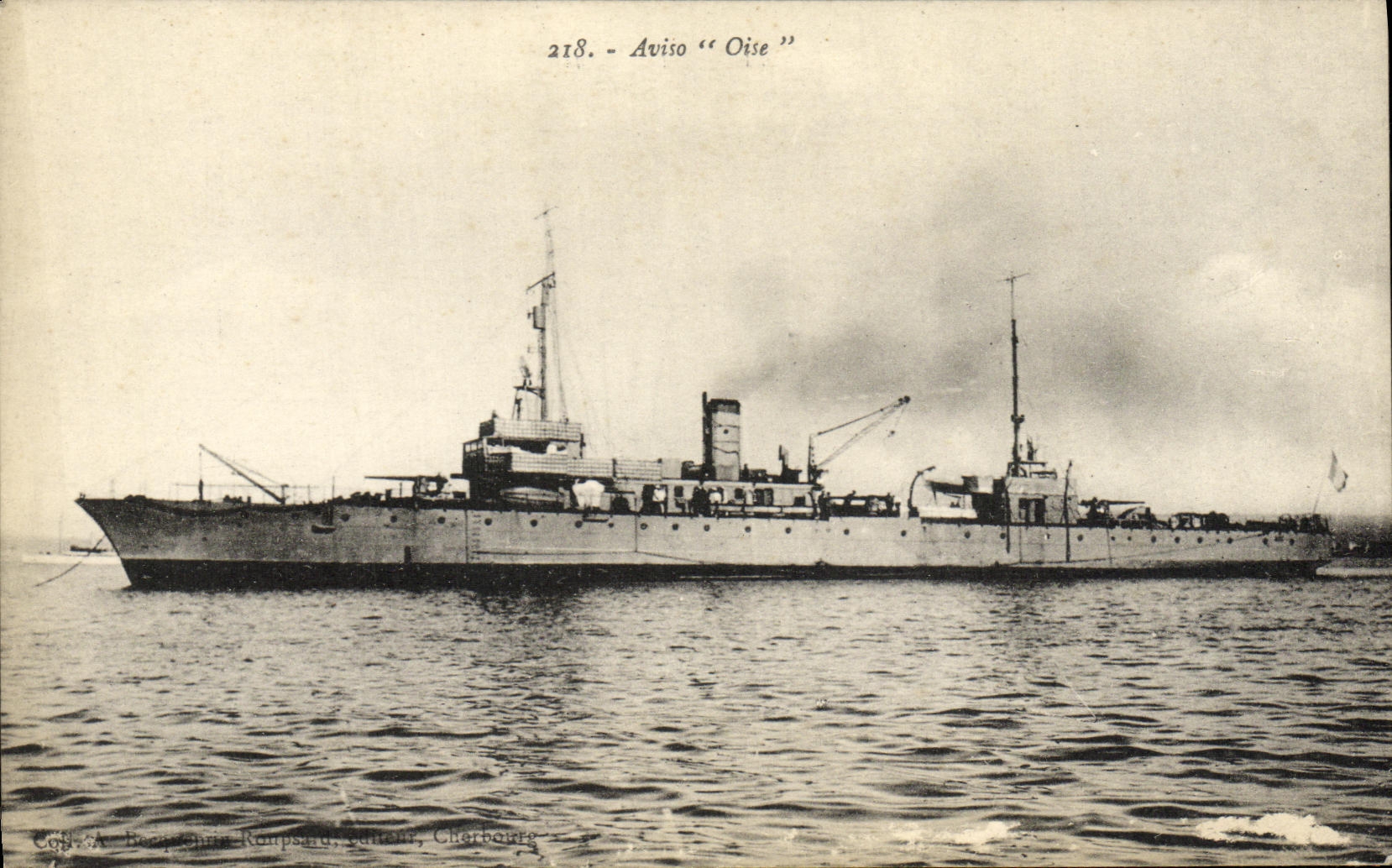 CPA Bateau Aviso Oise 