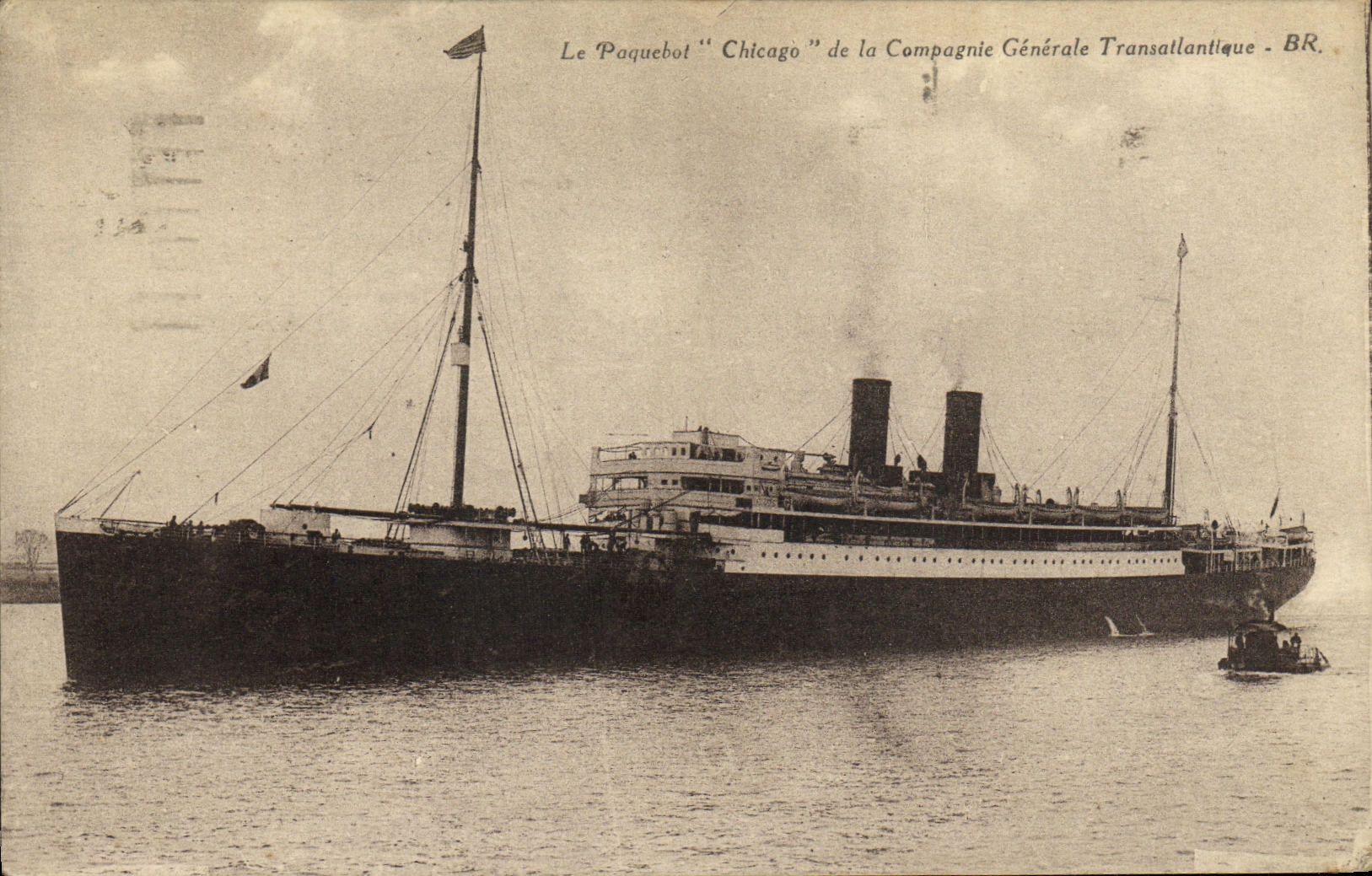 VINTAGE POSTCARD Chicago Steamer of the Transatlantic General Co