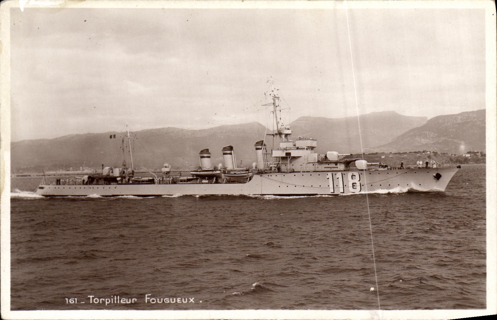 CPA Bateau Torpilleur Fougueux