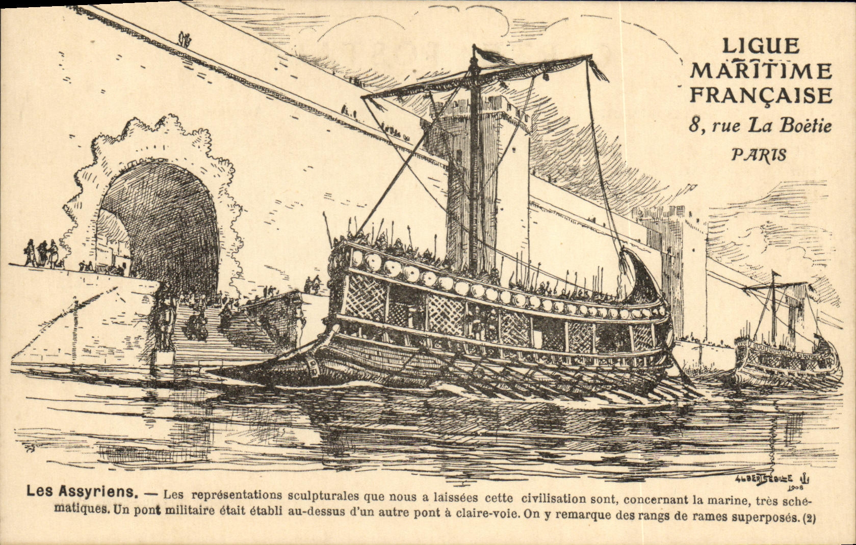CPA Bateau Assyriens