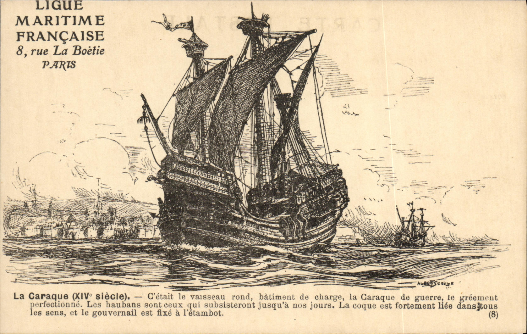 CPA Bateau Caraque Batiment de charge 