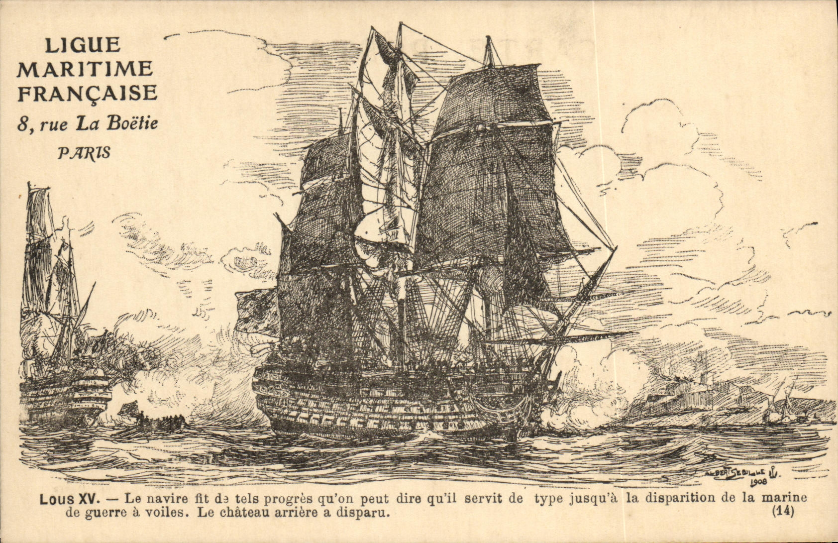 CPA Bateau Navire Louis XV