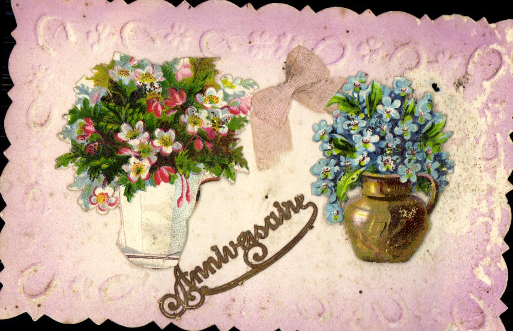 CPA Fantaisie Fleurs