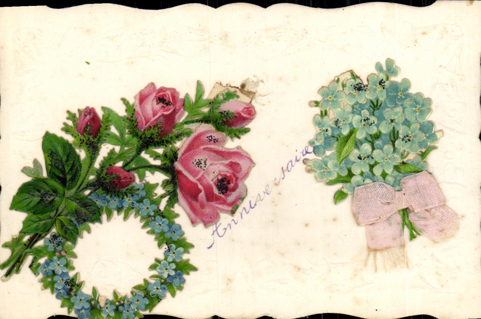 CPA Fantaisie Fleurs