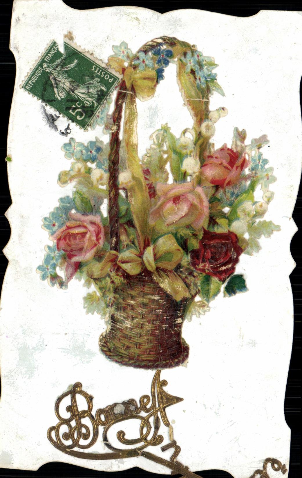 CPA Fantaisie Fleurs