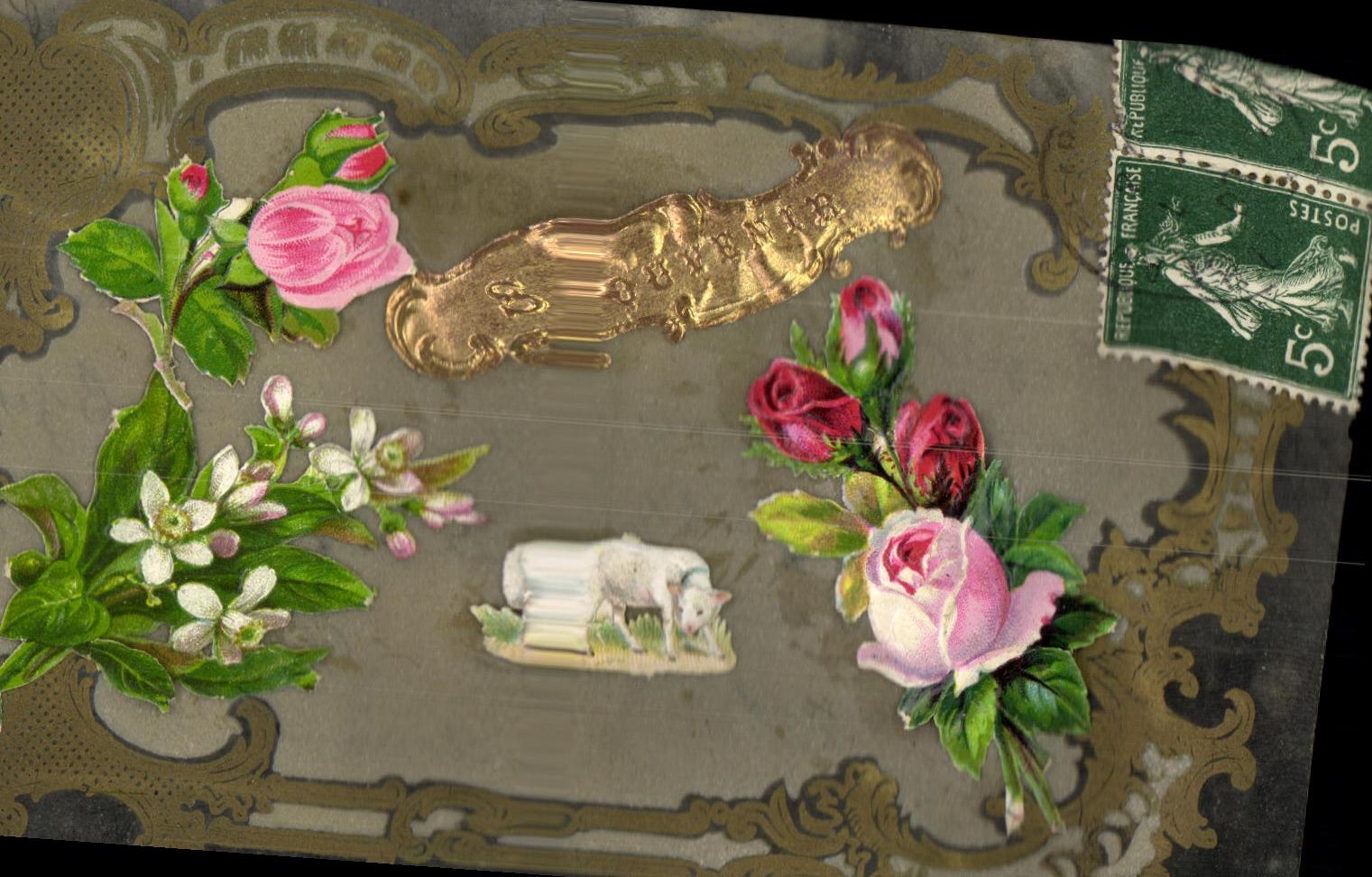 CPA Fantaisie Fleurs