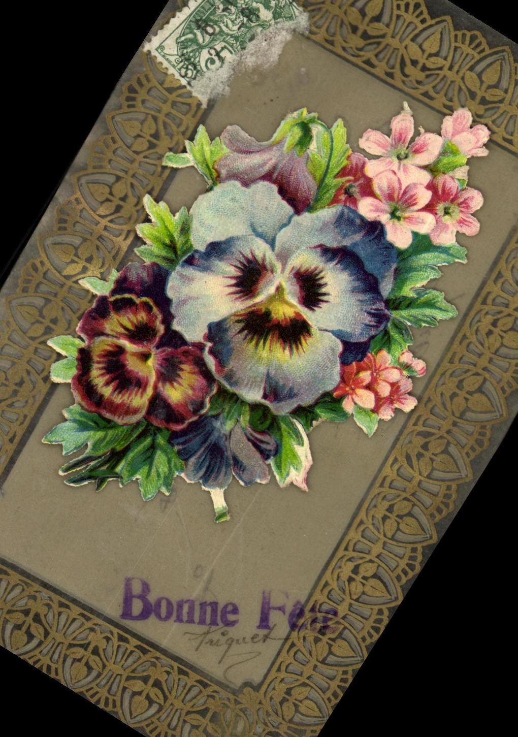 CPA Fantaisie Fleurs 