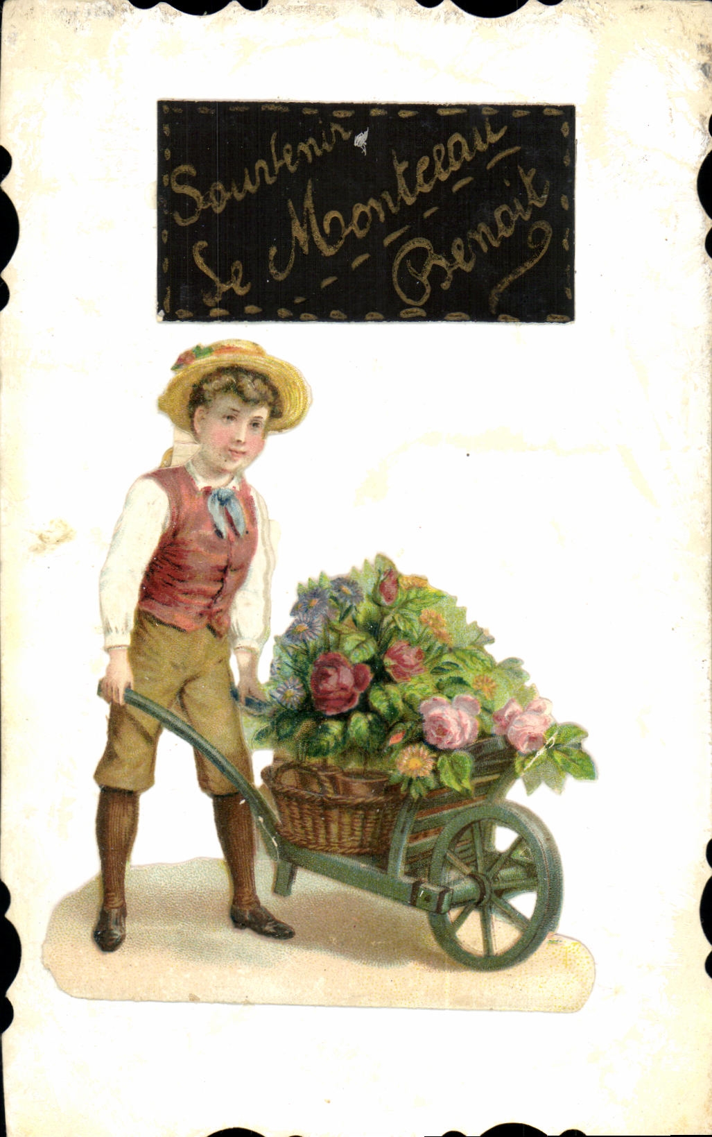 VINTAGE POSTCARD Fantasy Garden Child