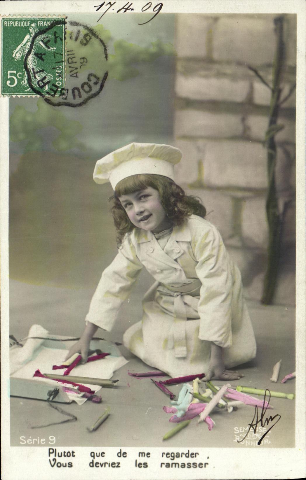 CPA Fantaisie Enfant Patissier