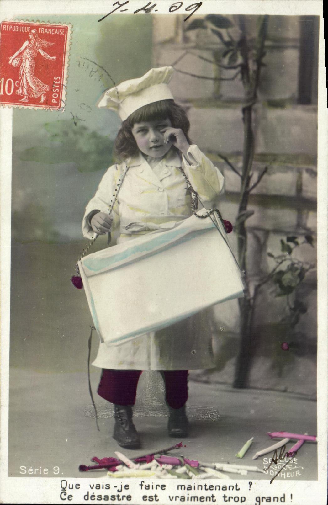 CPA Fantaisie Enfant Patissier