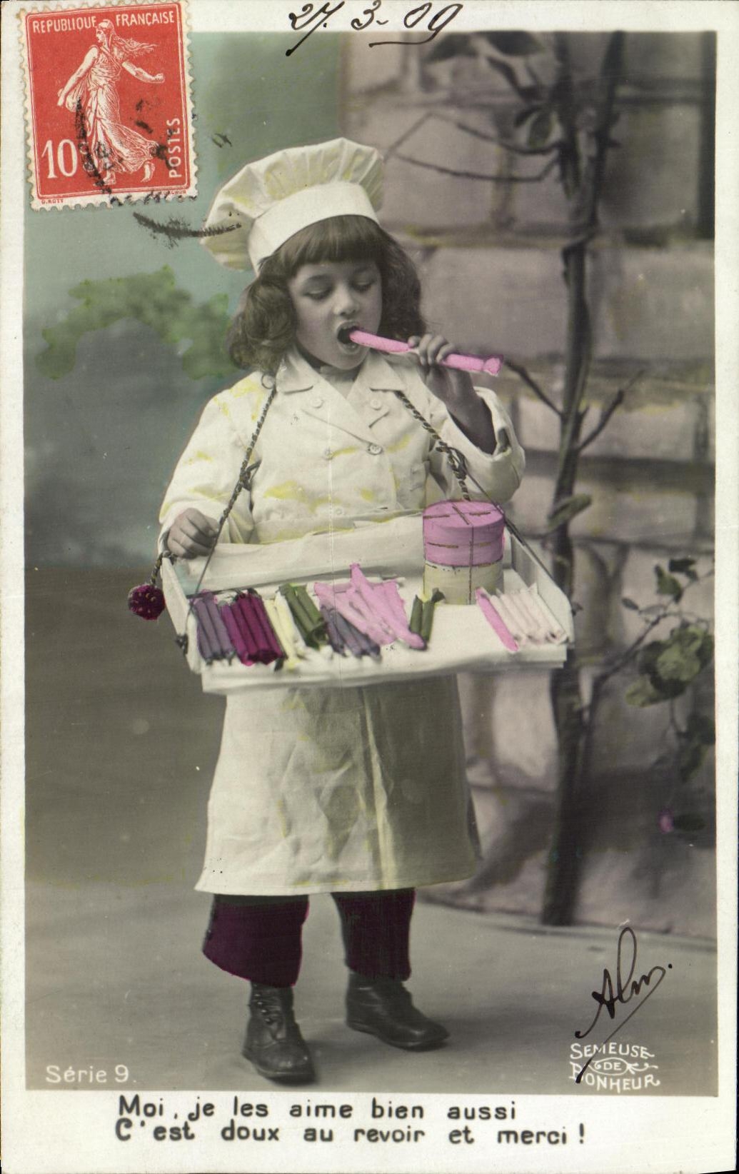 CPA Fantaisie Enfant Patissier