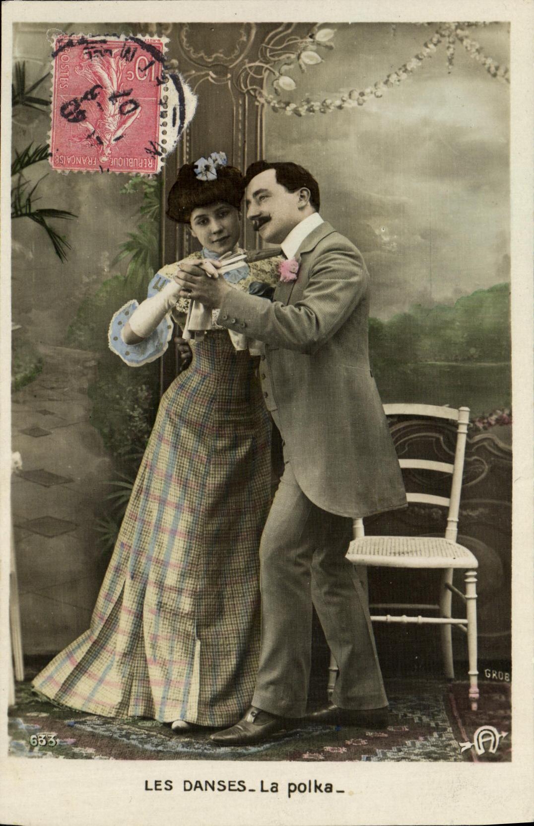 VINTAGE POSTCARD Fantasy Woman Hammer