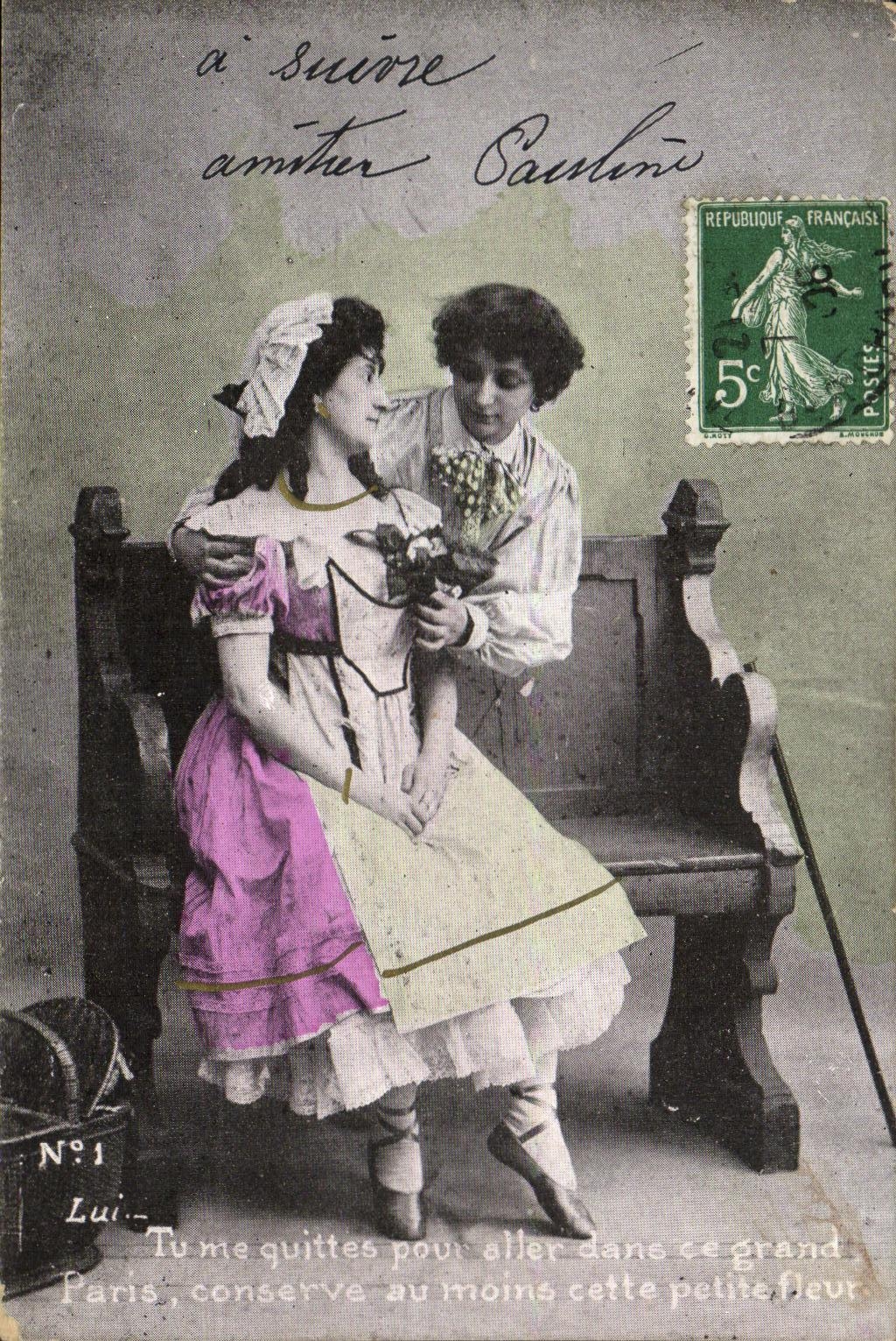 CPA Fantaisie Femme Fleurs 