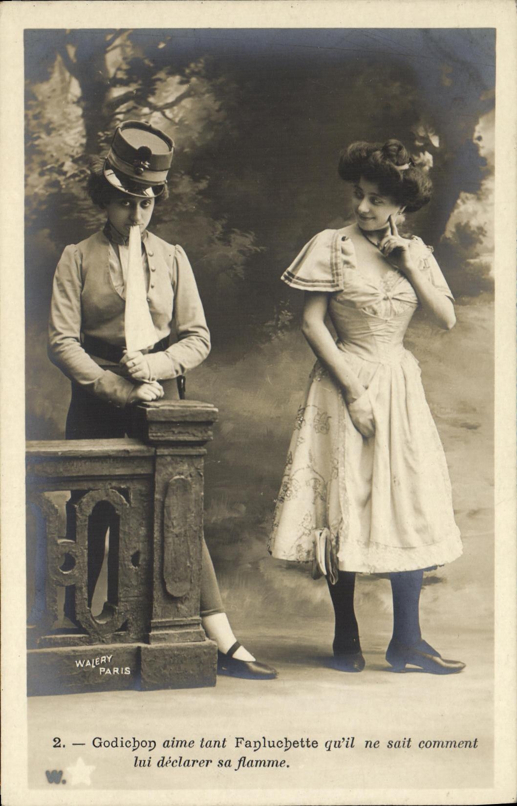 CPA Fantaisie Femme Godicon 