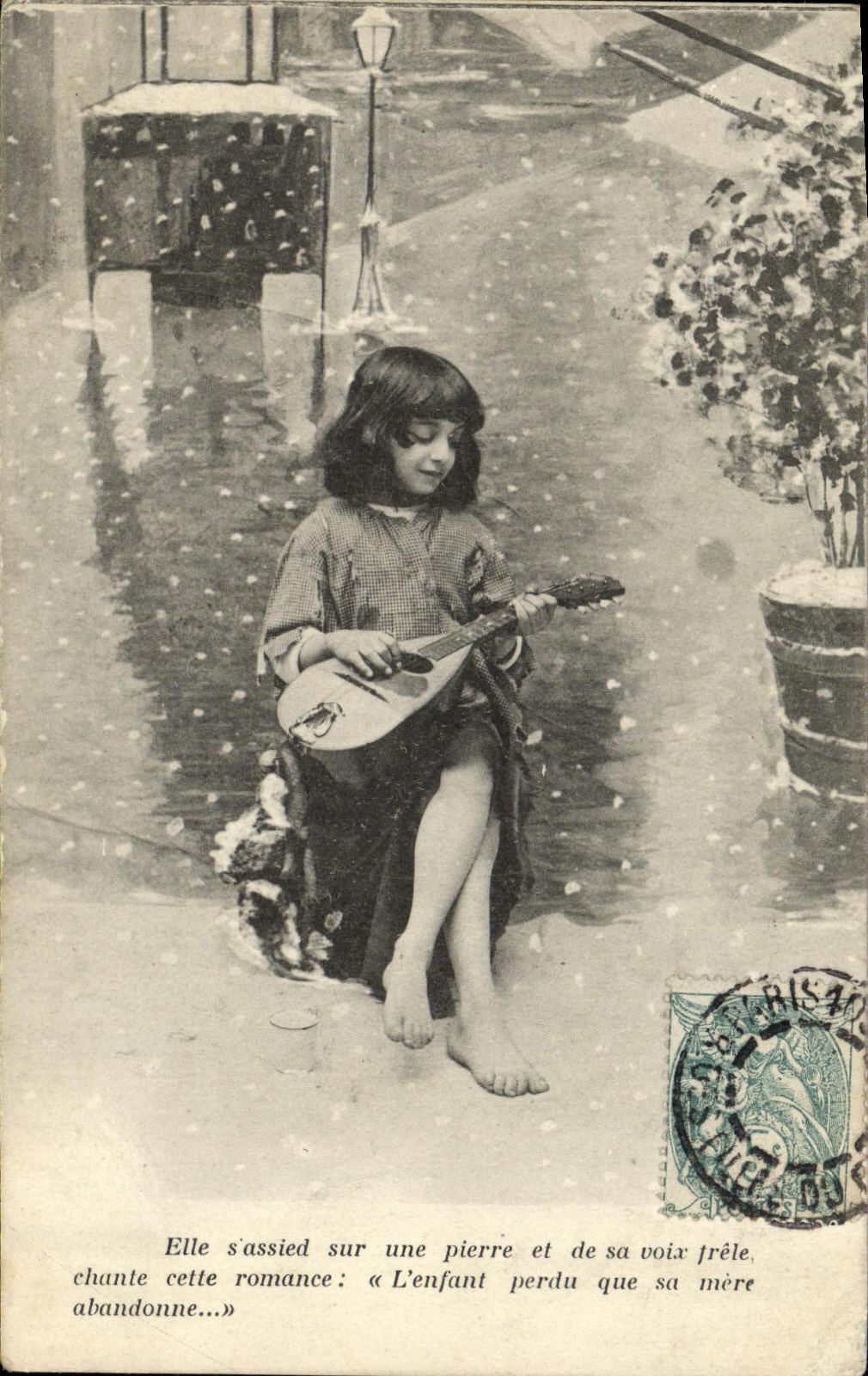 CPA Fantaisie Enfant La mendiante du Pantheon Paris 