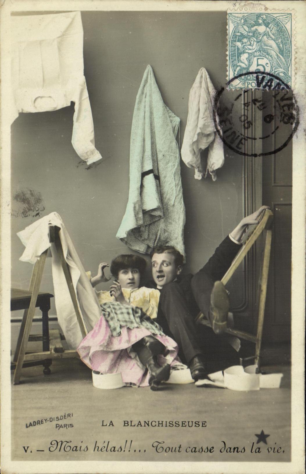 CPA Fantaisie Femme La blanchisseuse