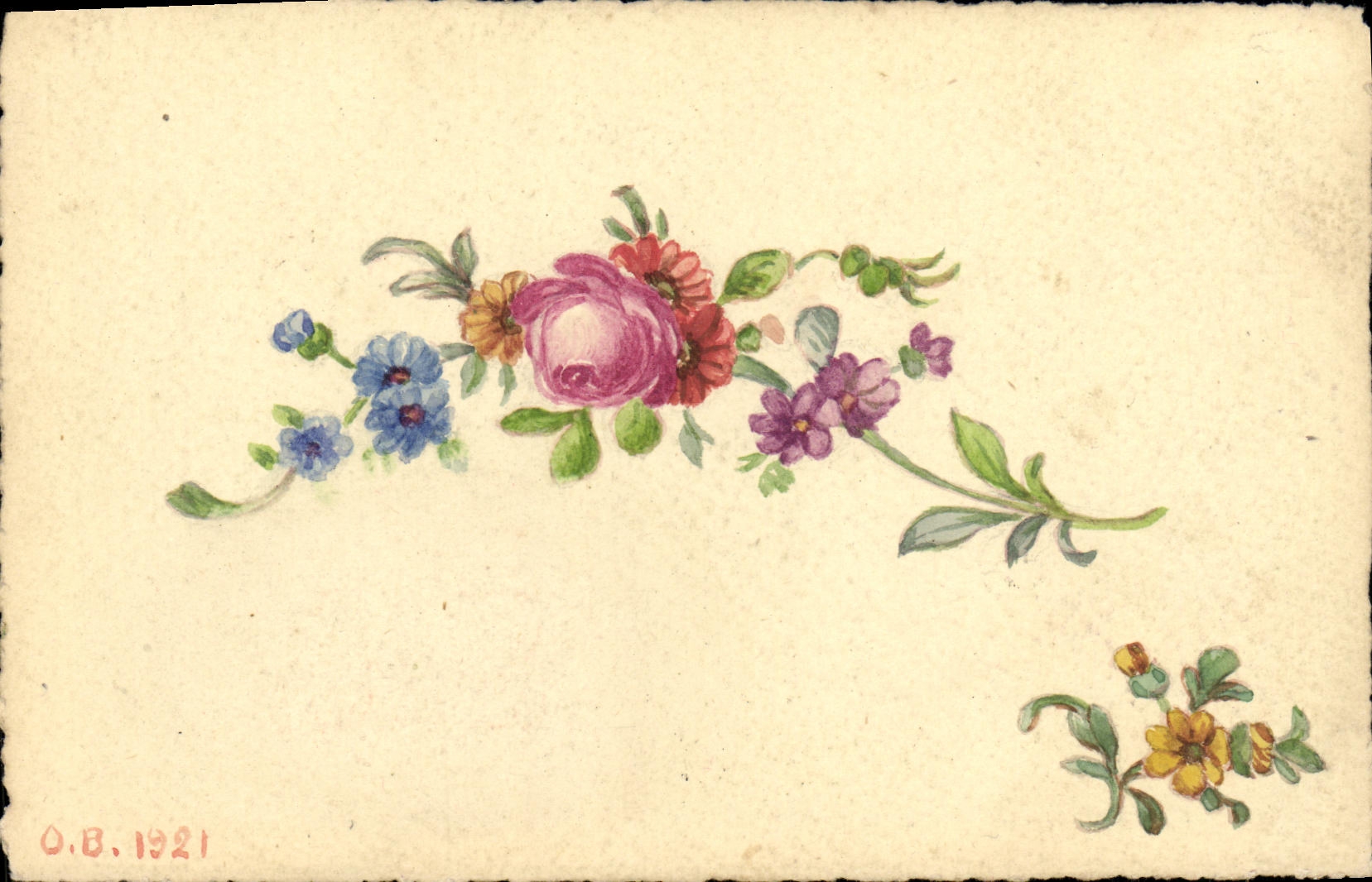 CPA Fantaisie Fleurs 