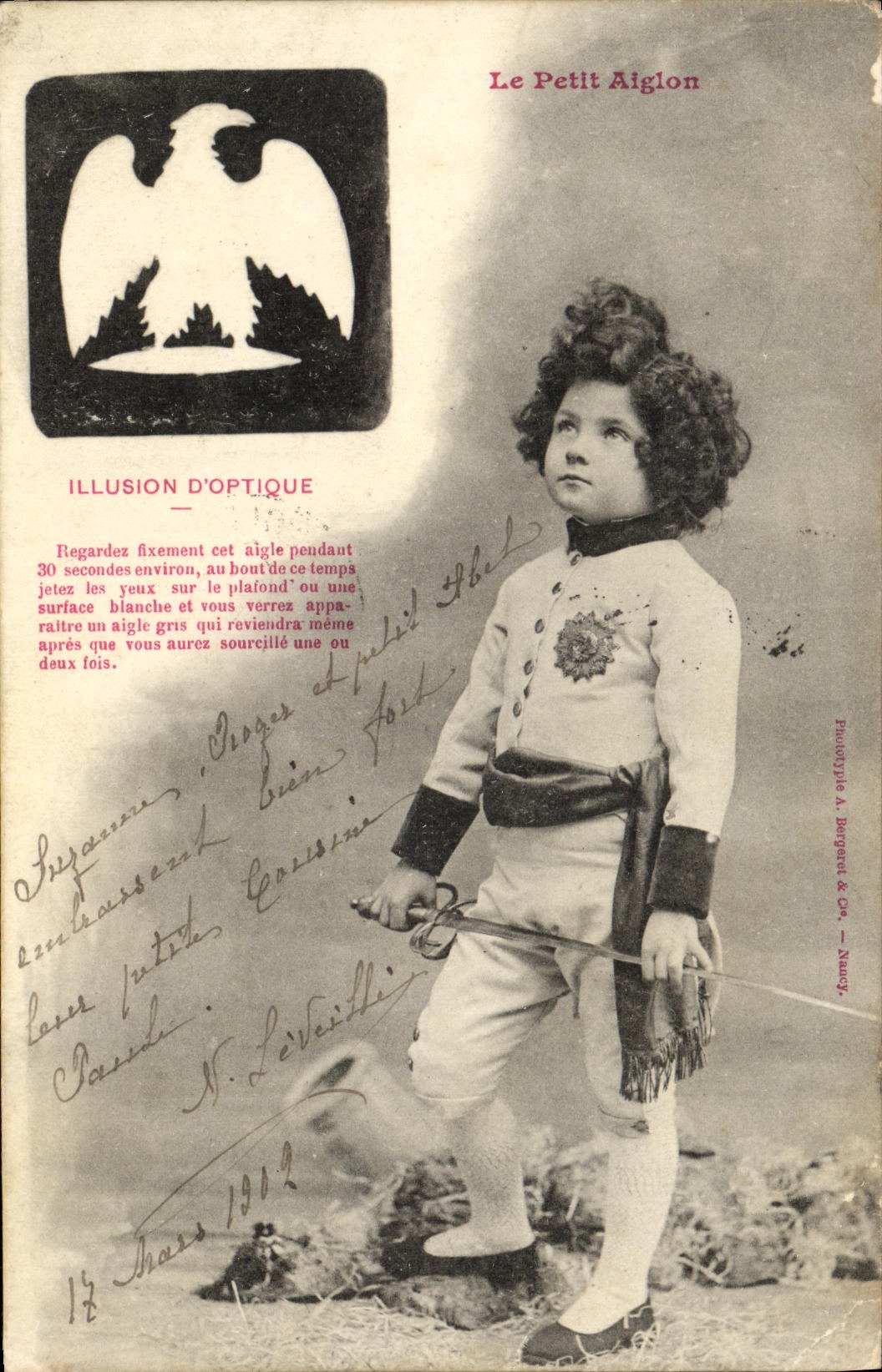 CPA Fantaisie Le petit Aiglon Enfant Napoleon 