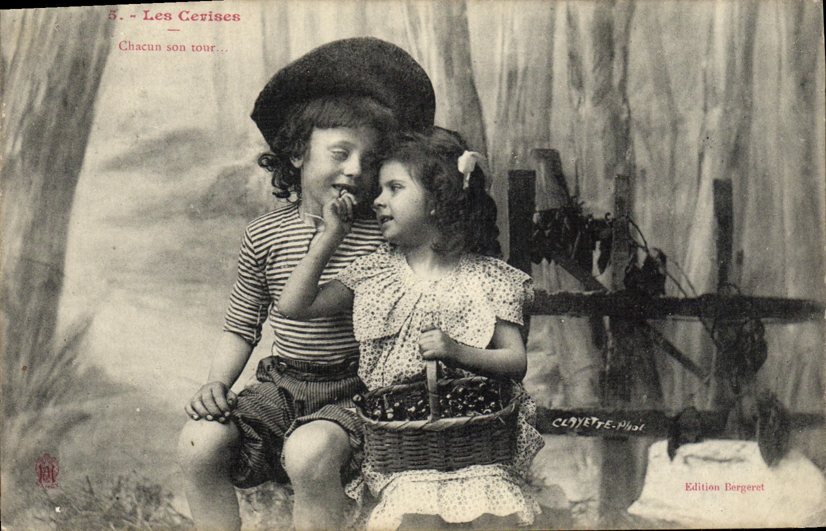 CPA Fantaisie Enfants Les cerises 