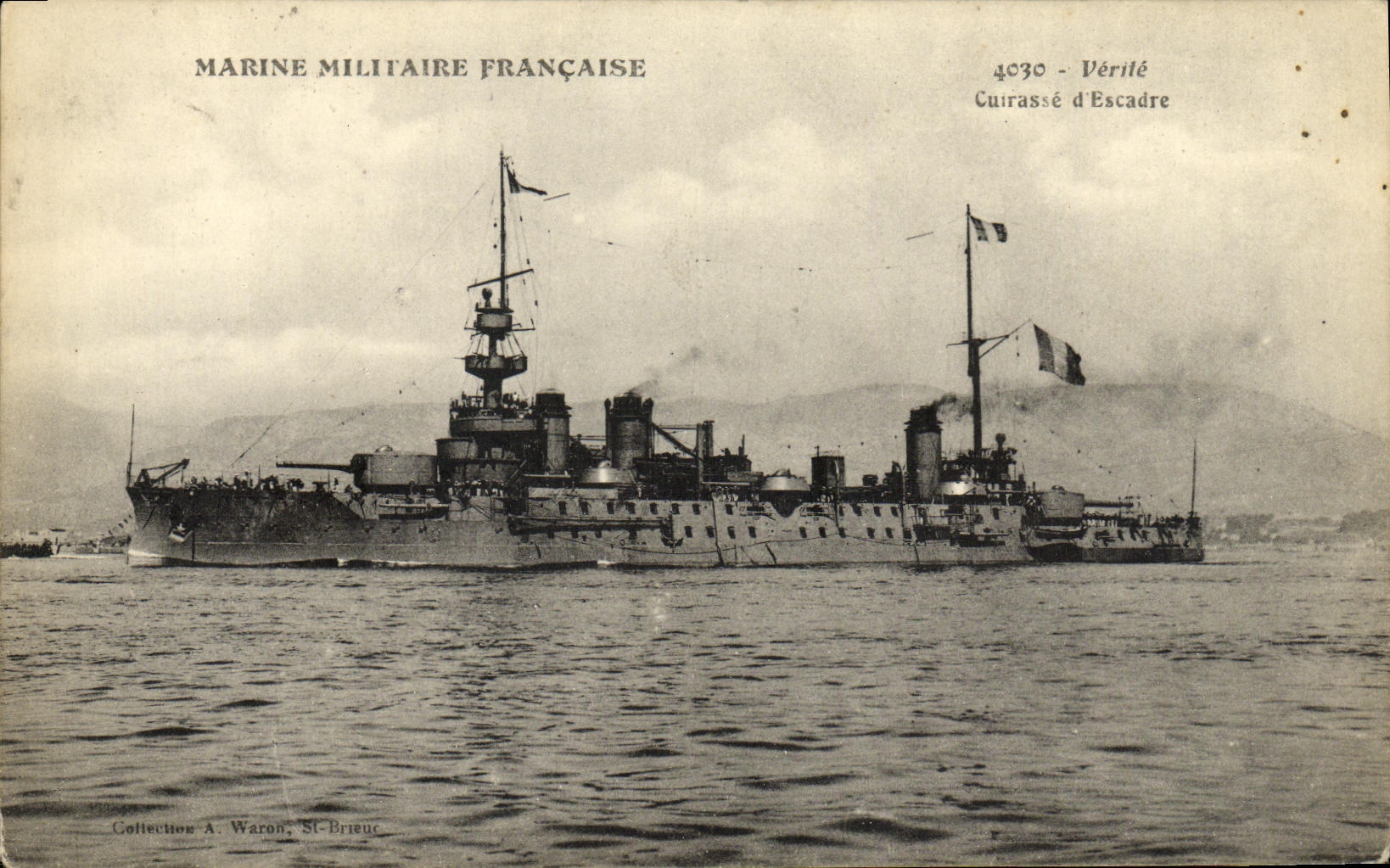 CPA Verite Cuirasse d escadre Bateau 