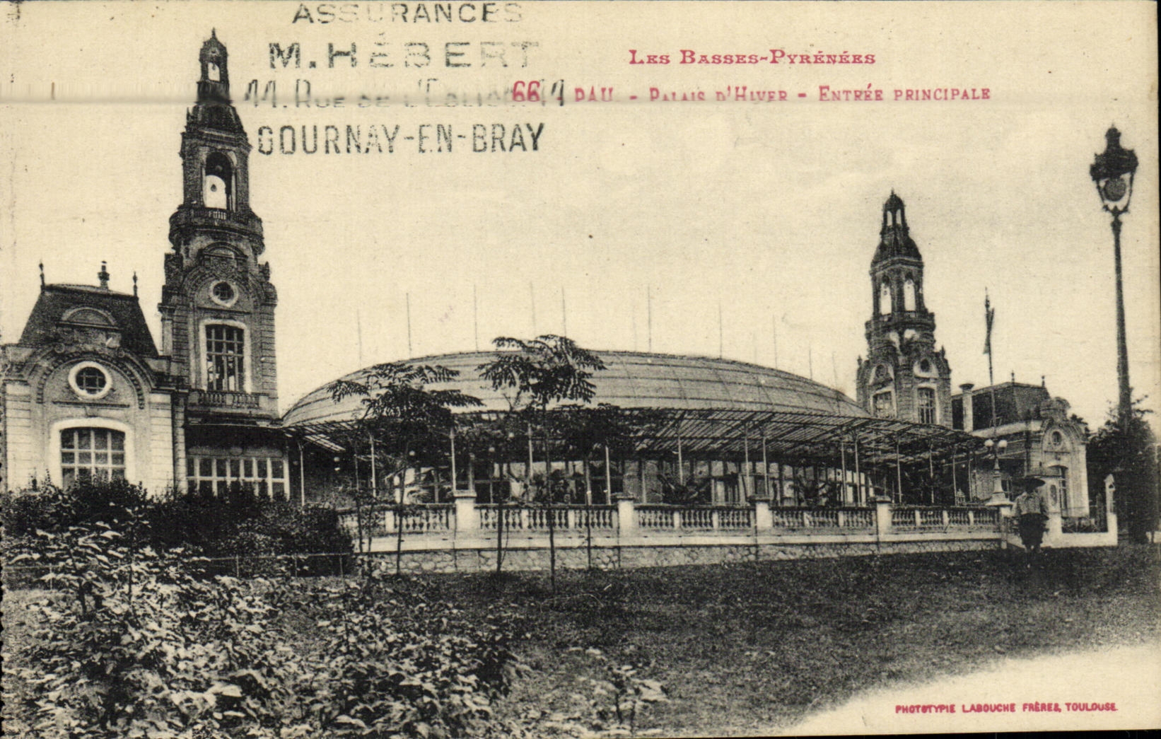 CPA Pau Palais d hiver Entree principale