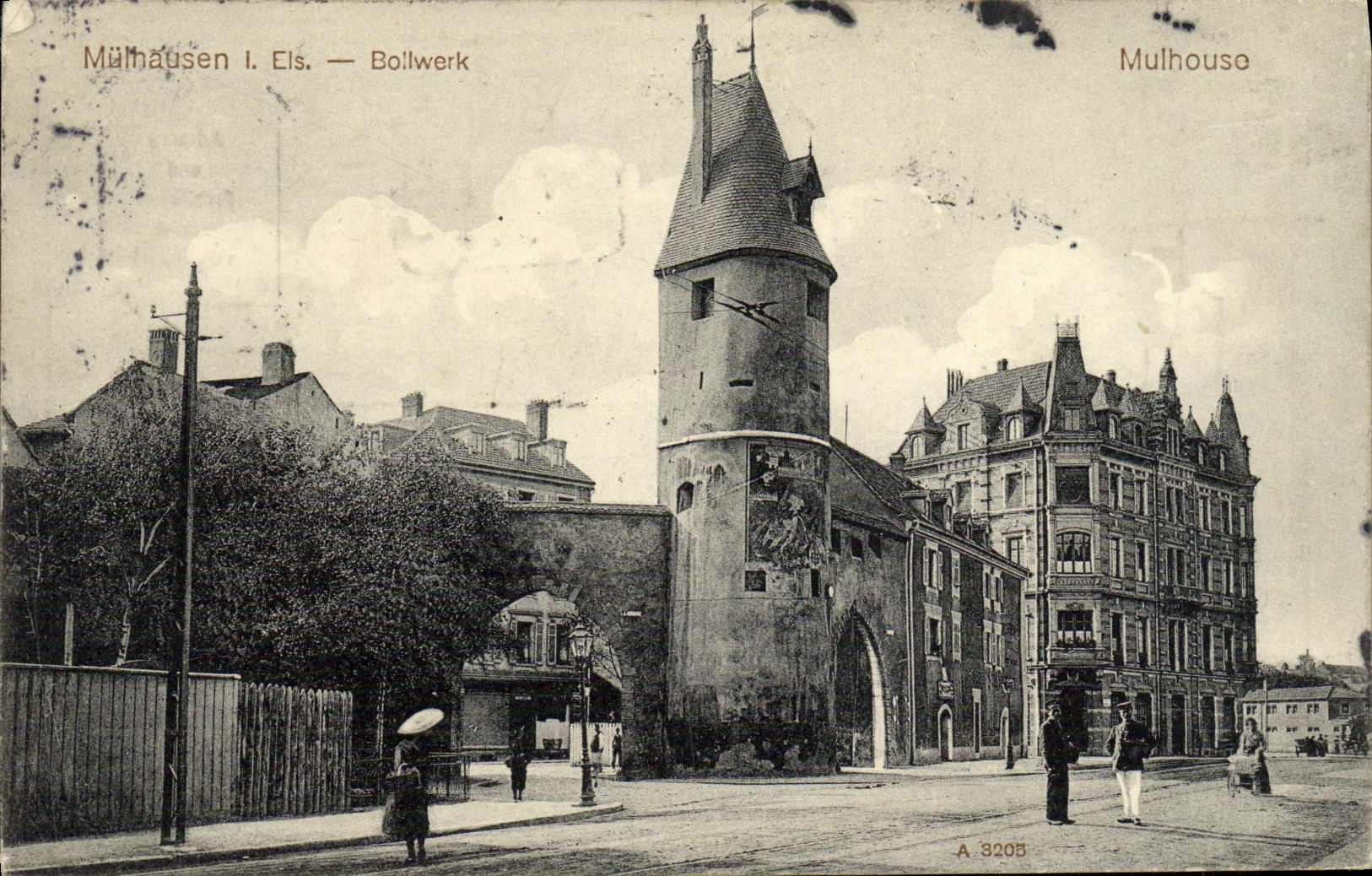 VINTAGE POSTCARD Mulahusen Bollwerk