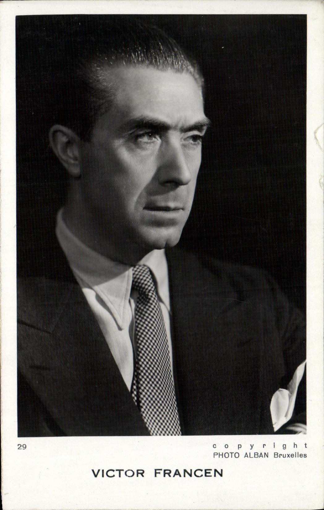 VINTAGE POSTCARD Victor Francen