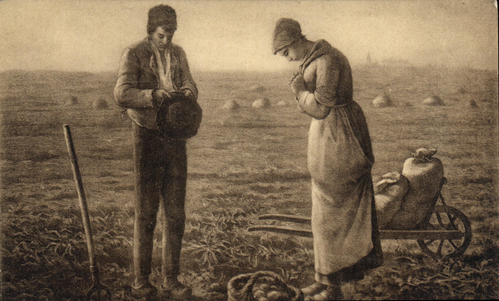 VINTAGE POSTCARD Millet L Angelus