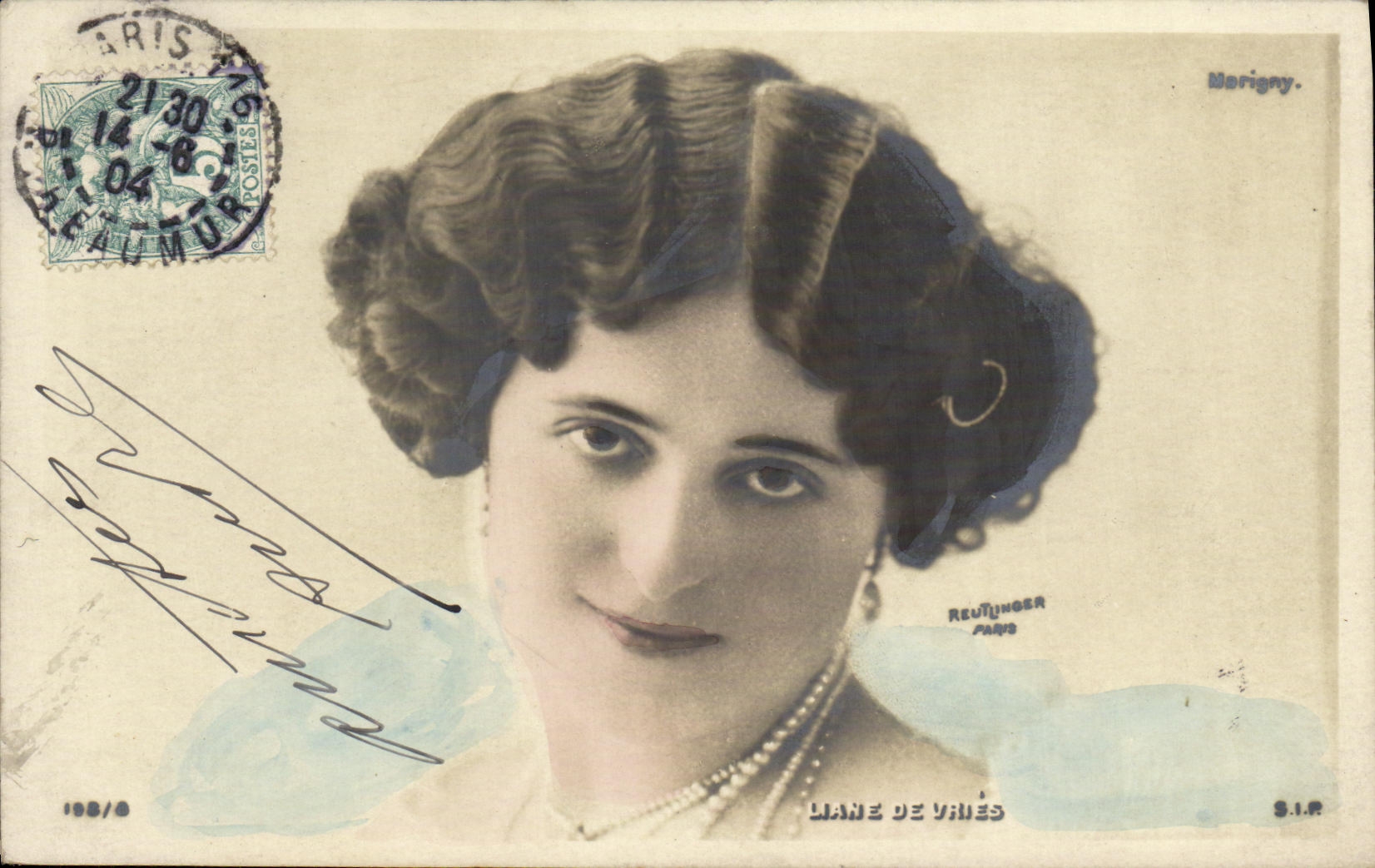 VINTAGE POSTCARD Fantasy Woman Liana of Vries