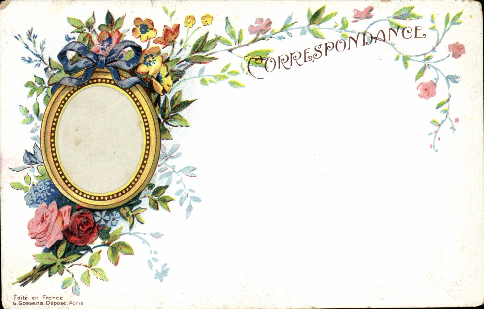 Correspondencia de la fantasia de la POSTAL de la VENDIMIA