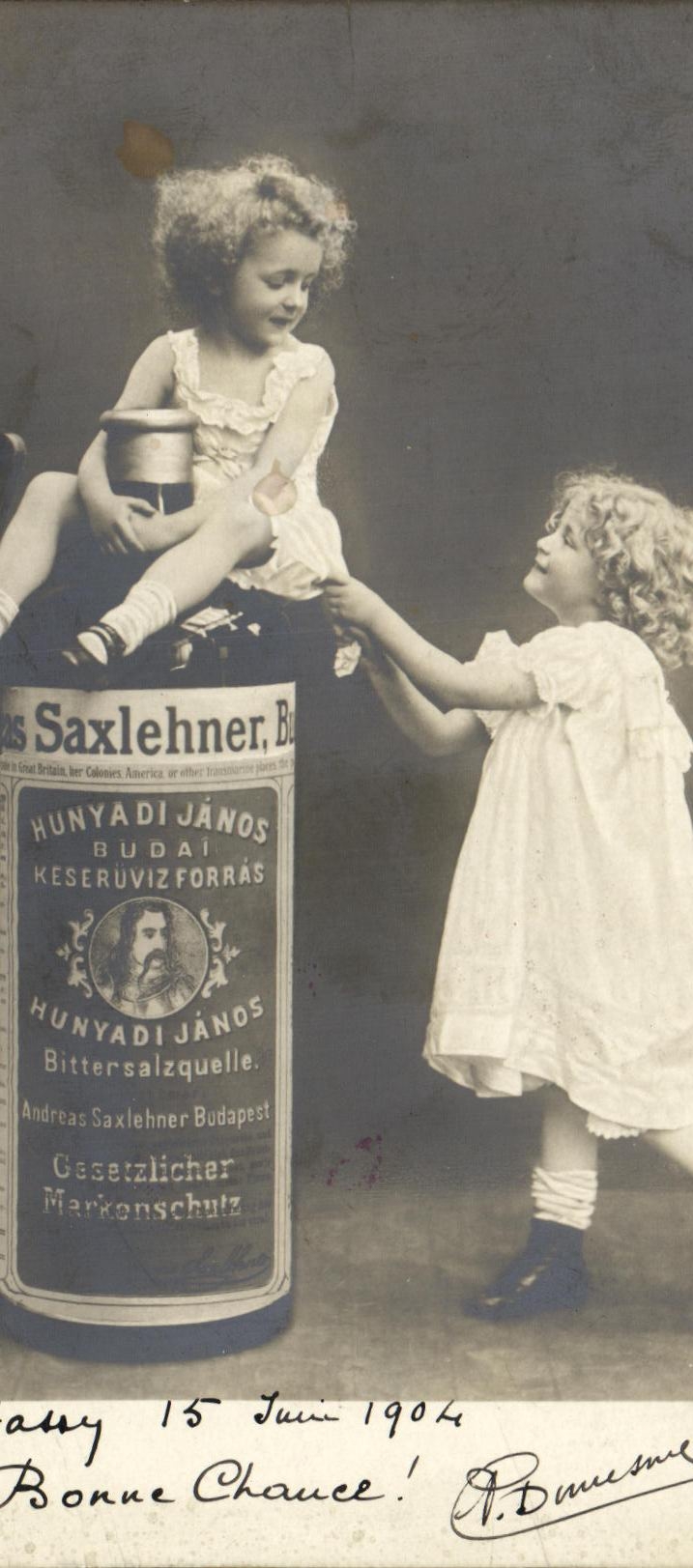 VINTAGE POSTCARD Fantasy Children Saxlehner Publicity