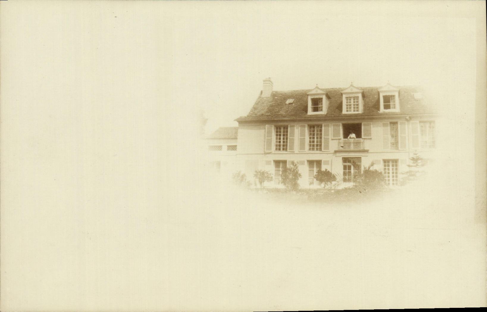CARTE PHOTO Maison bourgeoise