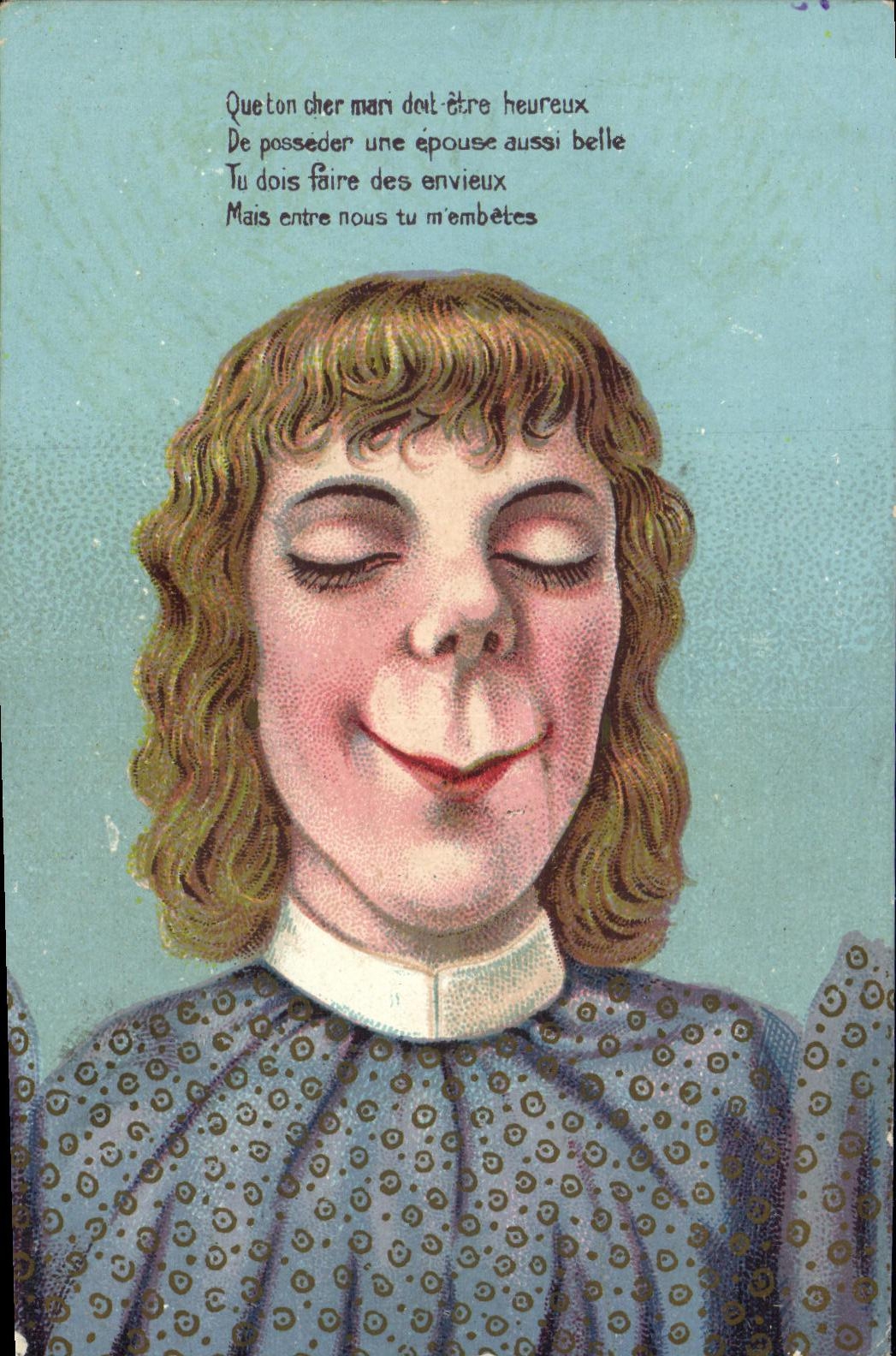 CPA Fantaisie Humour Jeune homme a marier