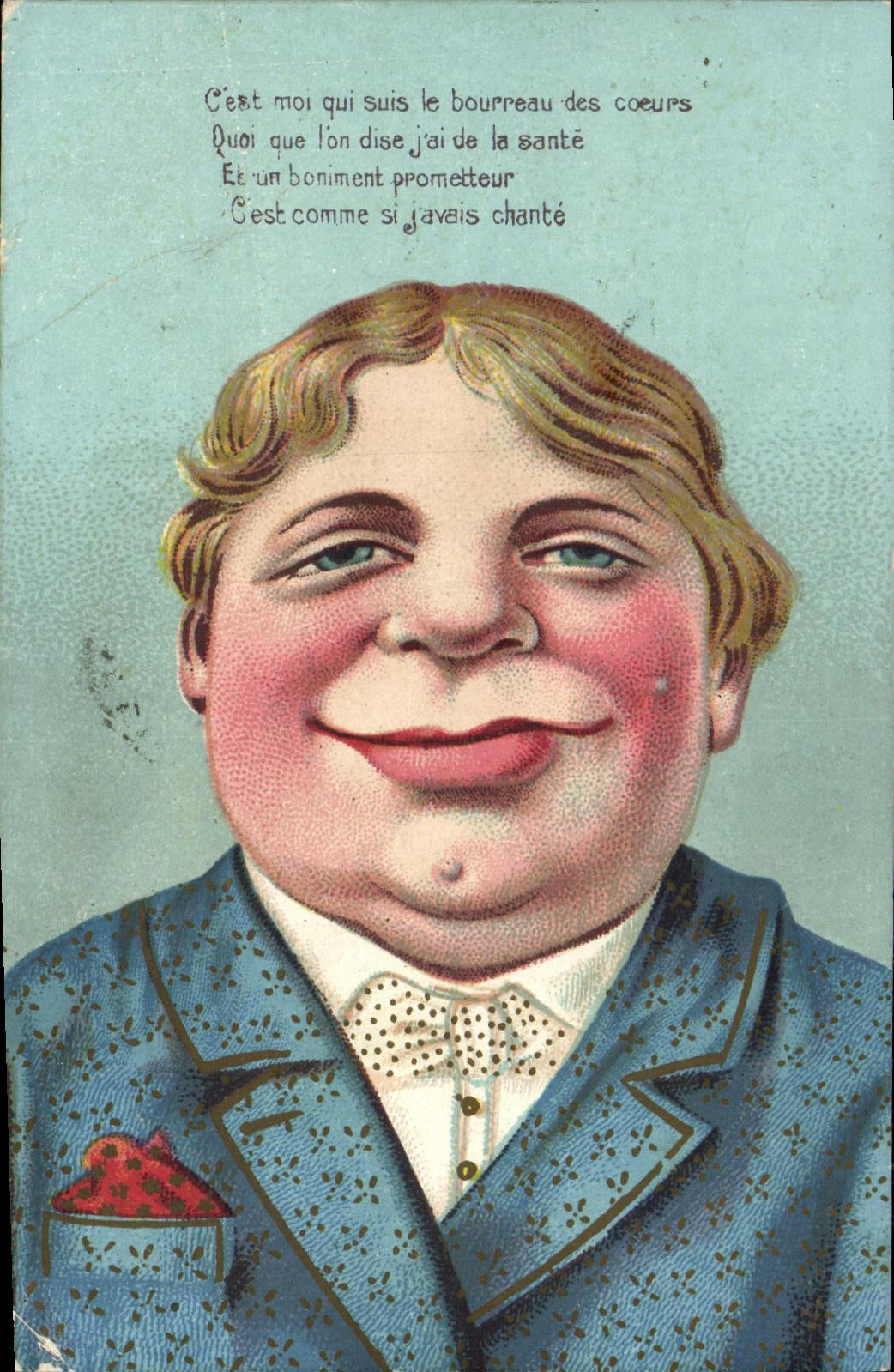 CPA Fantaisie Humour Jeune homme a marier