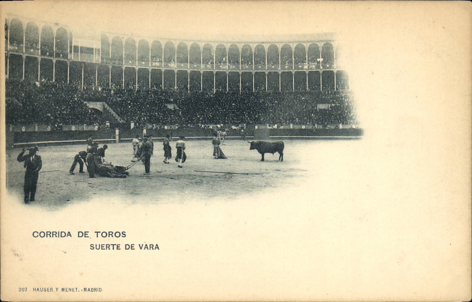 CPA Sport Espagne Corrida Toro Taureau Corrida de Toros Suerte de Vara