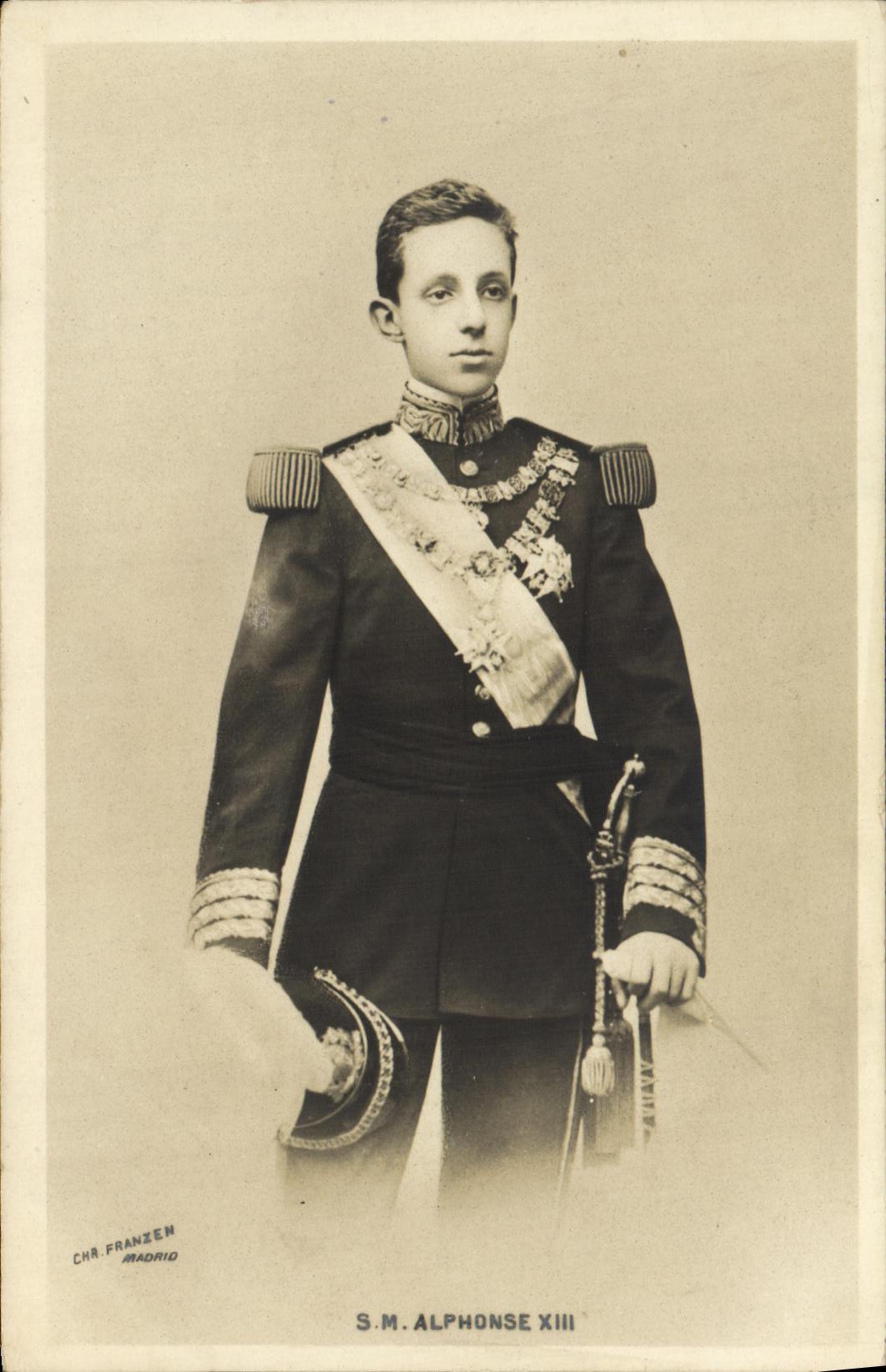 CPA Alphonse XIII Roi d Espagne