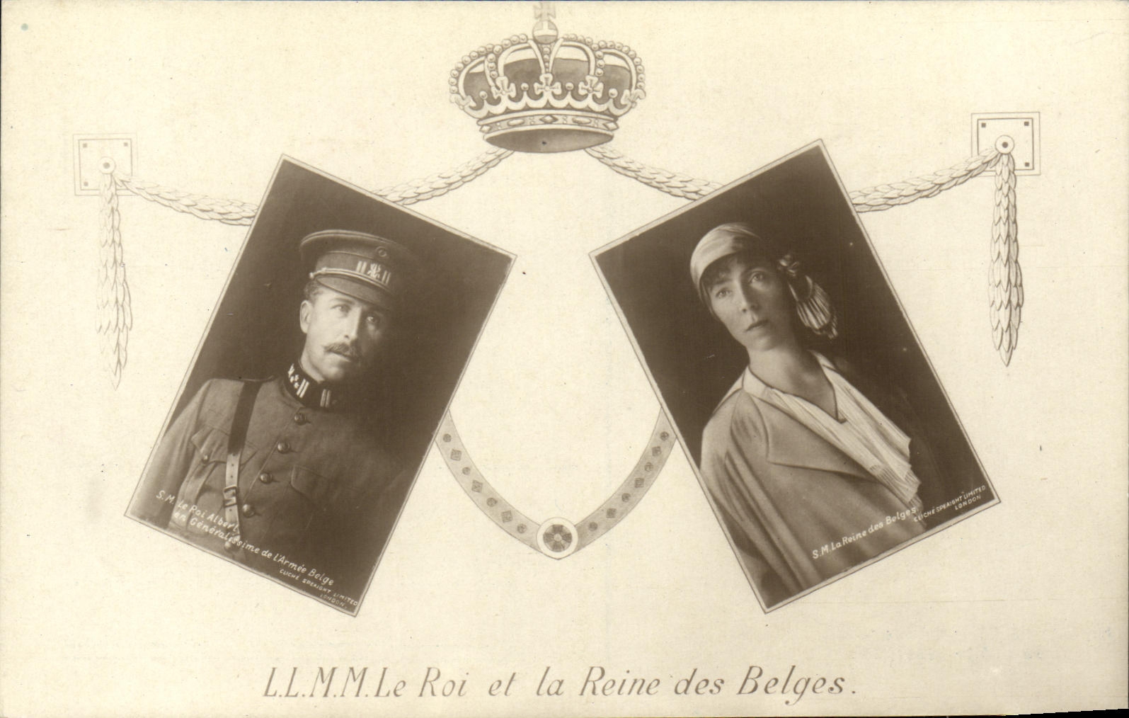 CPA Le roi et la reine des belges