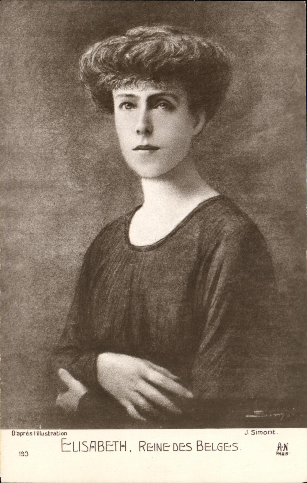 CPA Elisabeth Reine des Belges