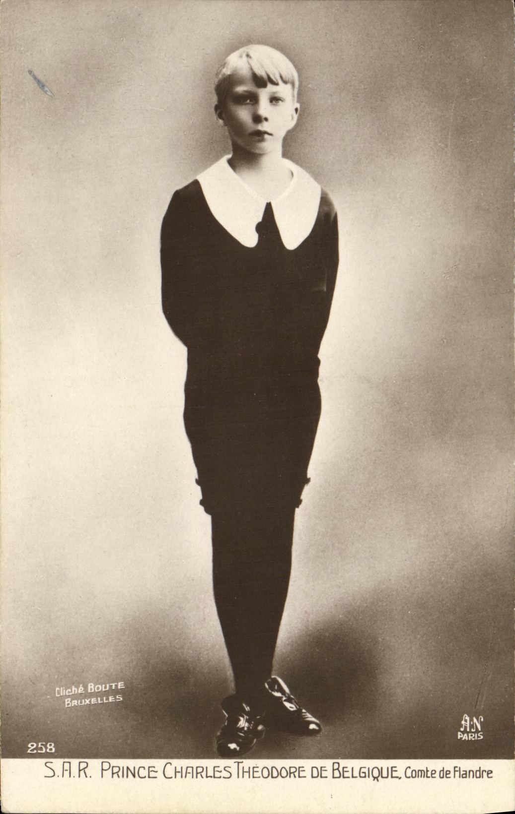 CPA SAR Prince Charles Theodore de Belgique Comte de Flandre