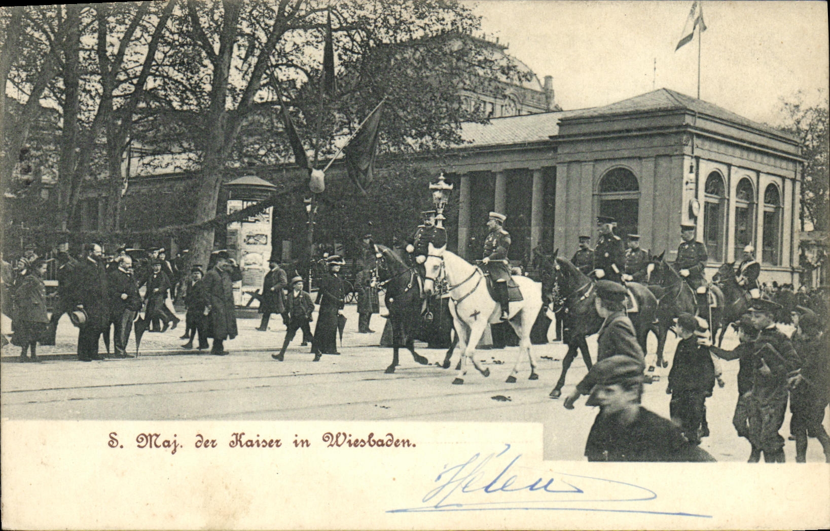 CPA Sa majeste le Kaiser a Wiesbaden