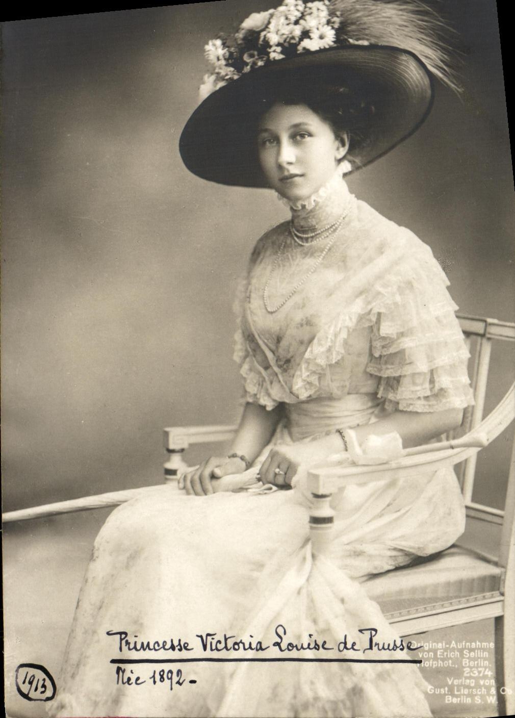 CPA Princesse Victoria Louise de Prusse
