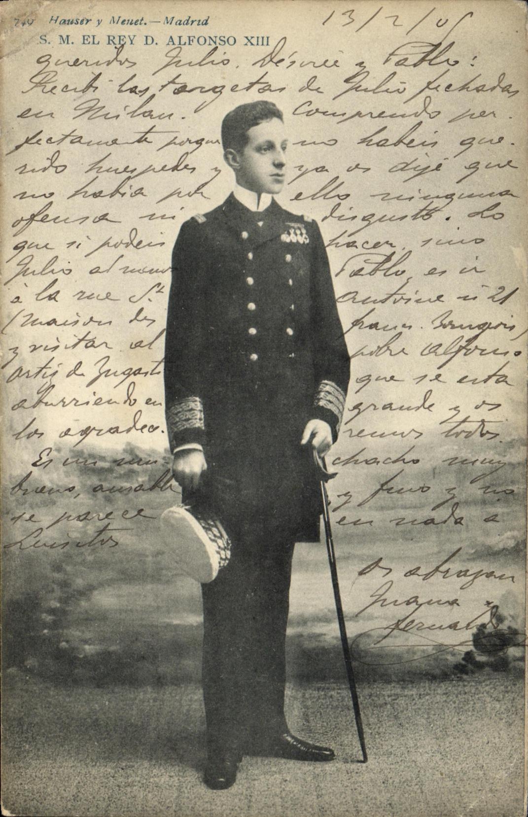 CPA Alphonse XIII Roi d Espagne