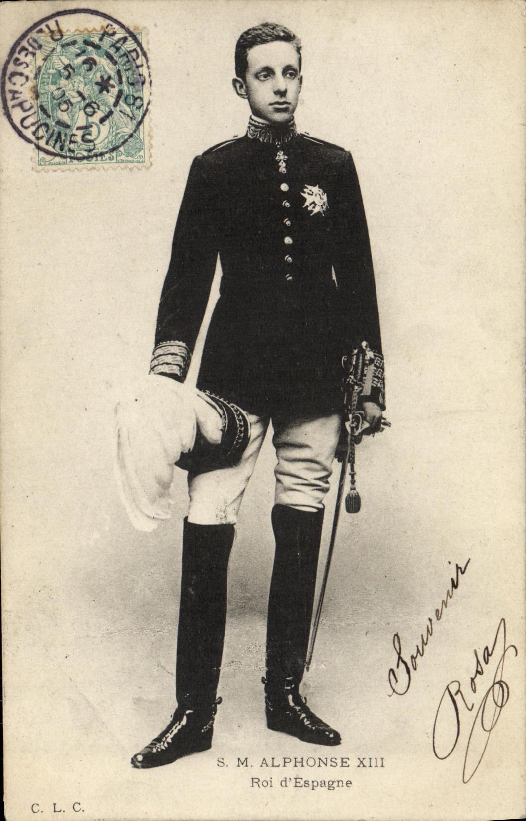 CPA Alphonse XIII Roi d Espagne